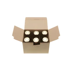 Transportverpackungen|Geschenkverpackungen Für Gläser|Automatikkarton 195 x 130 x 140 mm, 6er Gefache