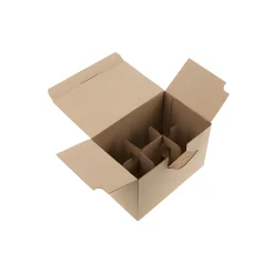 Transportverpackungen|Geschenkverpackungen Für Gläser|Automatikkarton 195 x 130 x 140 mm, 6er Gefache
