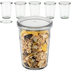 Aufstriche Und Dips|Halloween|Becherglas 150 ml mit Deckel, 6er Set