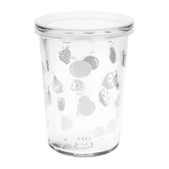 Beerenzeit|Pflaumenzeit|Becherglas 150 ml 'Obst weiß'