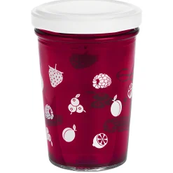 Beerenzeit|Pflaumenzeit|Becherglas 150 ml TO 66 'Obst weiß'