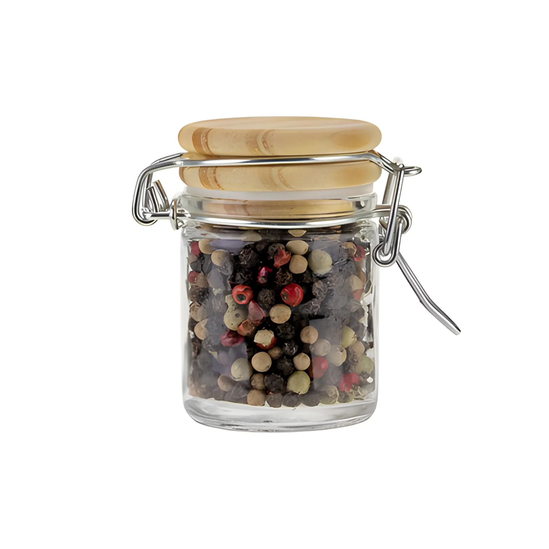 Gewürzgläser|Gläser Unter 100 Ml|Bügelglas 45 ml mit Holzdeckel