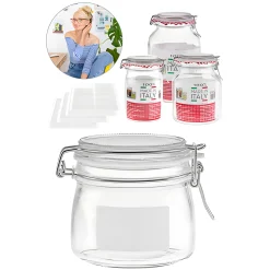 Gemüse Auf Vorrat|Fermentiergläser & Zubehör|Bügelglas 4er Set 'Syl Gervais'