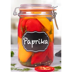 Gemüse Auf Vorrat|Kirschenzeit|Bügelglas 'Ermetico' 1000 ml mit Tafel