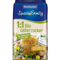 Sweet Family Pektin Und Gelierzucker|Bio-Gelierzucker 1:1, 1 kg