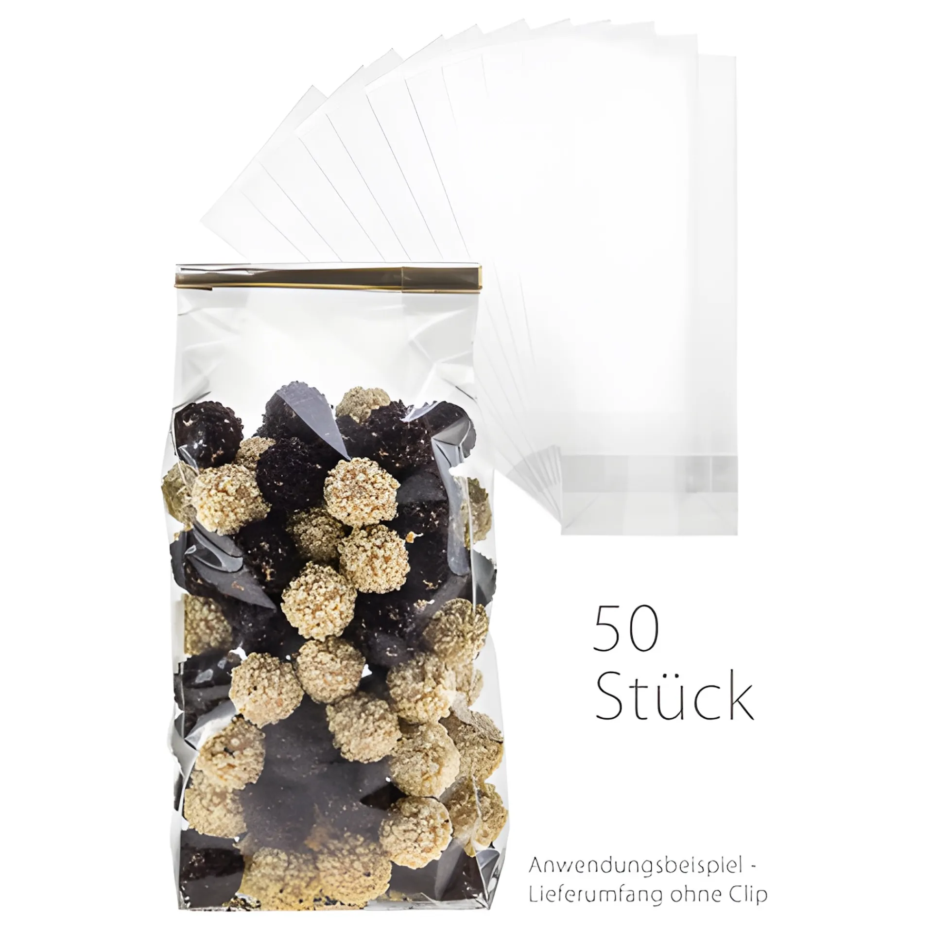 Jodl Verpackungen Beutel|Blockbodenbeutel 100+50 x 280 mm, 50 Stück