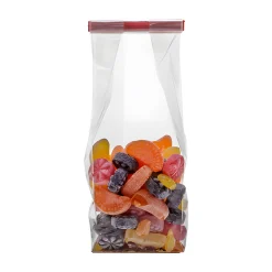 Jodl Verpackungen Weihnachtsbäckerei|Beutel|Blockbodenbeutel mit Kartonboden 60+40 x 200 mm, 50 Stück