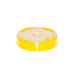 Trinkhalmdeckel|Schraubdeckel|CT 70 Trinkhalmdeckel Batik gelb-weiß, Loch Ø 8 mm