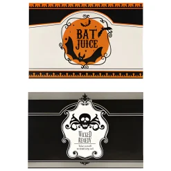 Halloween|Zum Aufkleben|Deko-Sticker 'Halloween' für Flaschen, 15 x 10 cm, 6 Stück