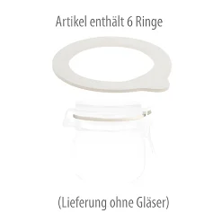 Fermentiergläser & Zubehör|Dichtringe|Dichtungsring 68 x 94 mm weiß, 6 Stück