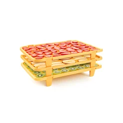 Tescoma Beerenzeit|Apfel-, Birnen-, Quittenzeit|Dörrgittergestell 'Della Casa', 3 Stück