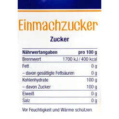 Sweet Family Pflaumenzeit|Kirschenzeit|Einmachzucker, 1 kg