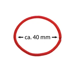 Geschenkbänder Und Schleifen|Deckchen-Sets|Elastische Schlaufen 40 mm, rot, 1000 Stück