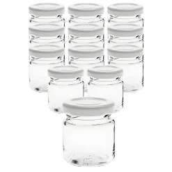 Vital Shots|12er Set Rundglas 53 ml mit Deckel weiß