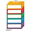 Zum Aufkleben|Etiketten Zum Beschriften|Etiketten 'Rahmen in 5 Farben', 15 Stück