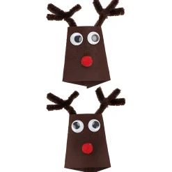 Winter|Deko|Flaschen-Deko 'Rentier', 2 Stück