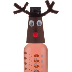 Winter|Deko|Flaschen-Deko 'Rentier', 2 Stück