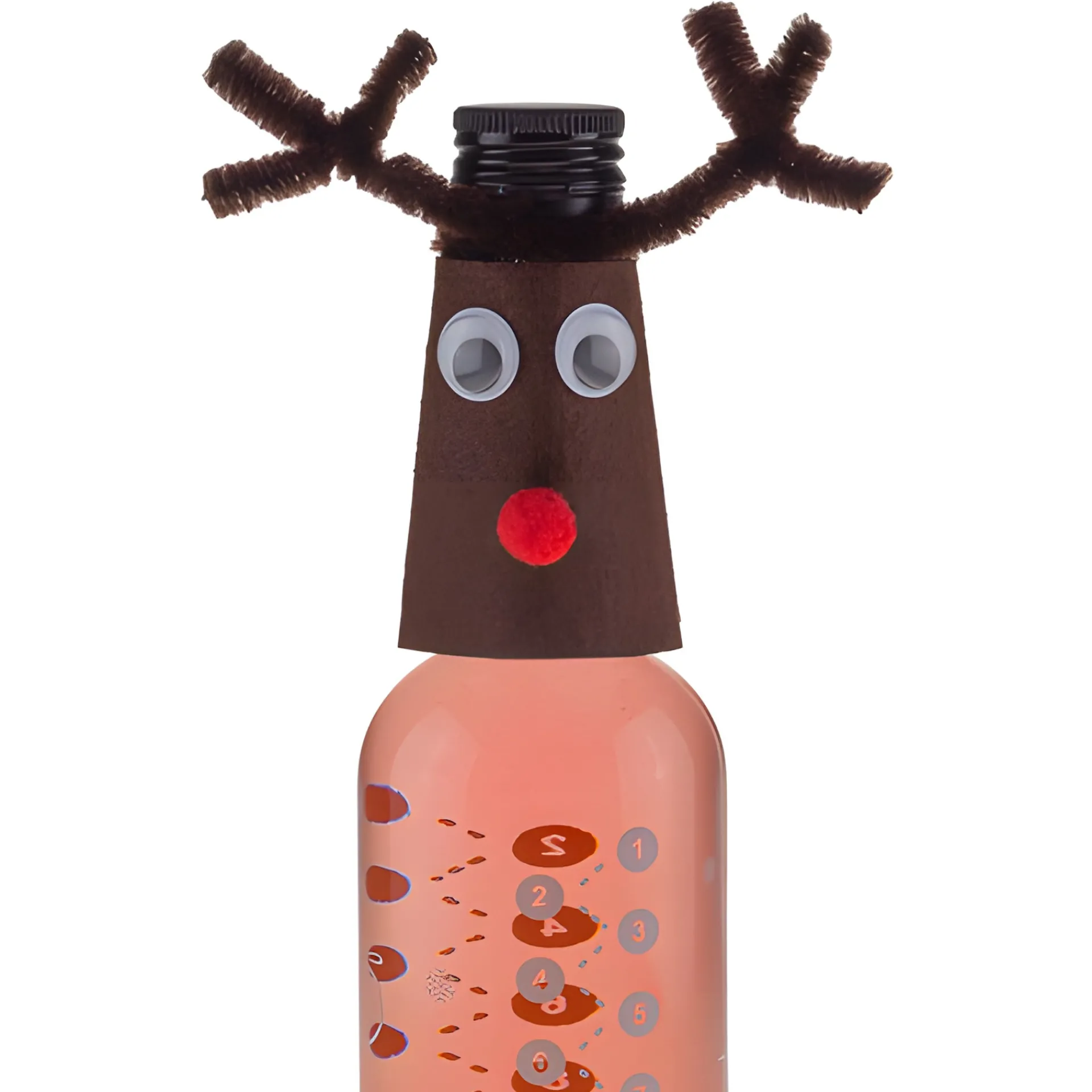 Winter|Deko|Flaschen-Deko 'Rentier', 2 Stück