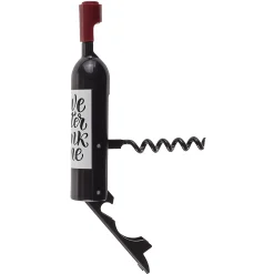 Flaschenöffner|Flaschenöffner/Korkenzieher 'Weinflasche mit Spruch'