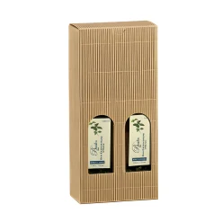 Geschenkverpackungen Für Flaschen|Flaschenkarton 2er 110 x 55 x 240 mm natur