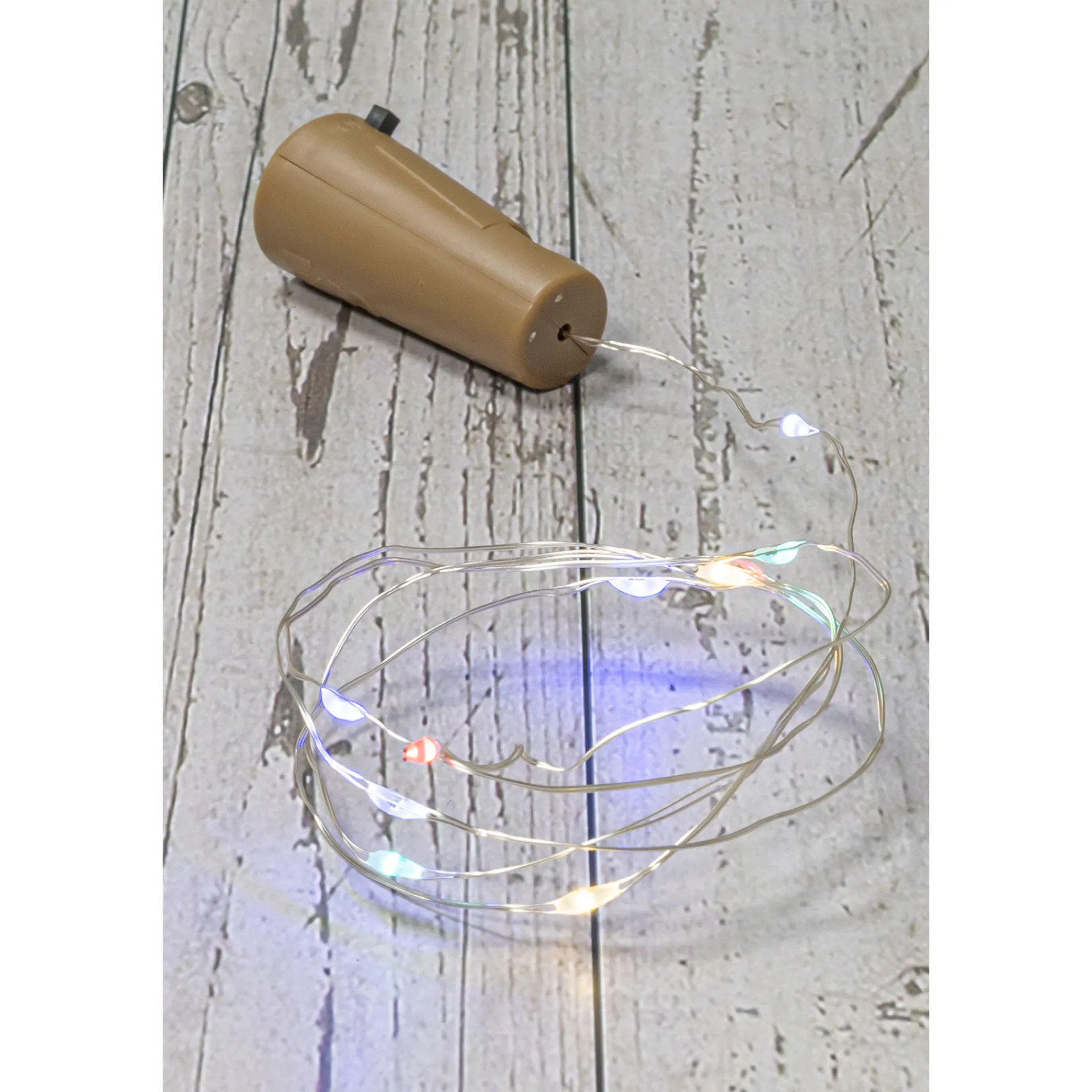 Deko|Weihnachtslichter|Flaschenlicht, 10 LEDs, mehrfarbig