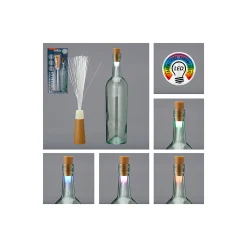 Weihnachtslichter|Gläser- Und Flaschendeko|Flaschenlicht LED mit Fiberglas / Farbwechsel