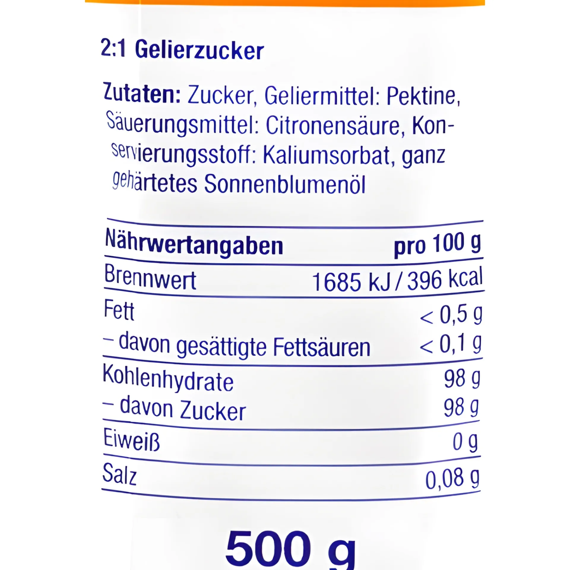 Sweet Family Beerenzeit|Apfel-, Birnen-, Quittenzeit|Gelierzucker 2:1, 500 g
