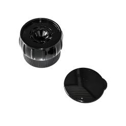 Gewürze Und Kräuter|Gewürzmühlen, Streuverschlüsse|Gewürzmühle schwarz für Gewürzglas 110 ml