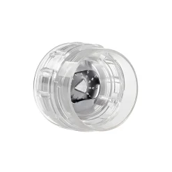 Gewürze Und Kräuter|Gewürzmühlen, Streuverschlüsse|Gewürzmühle transparent mit Edelstahlmahlwerk