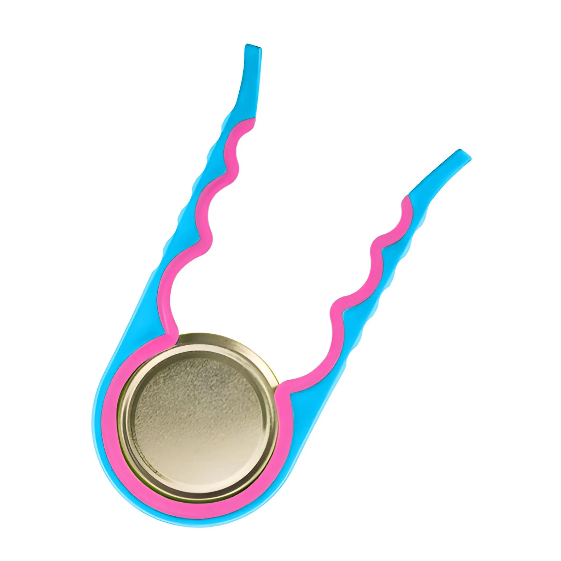 Flaschenöffner|Gläser- und Flaschenöffner universal, blau/pink/grün