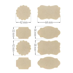 Pesto|Etiketten Zum Beschriften|Grasetiketten sortiert, 11 Blatt, 88 Stück