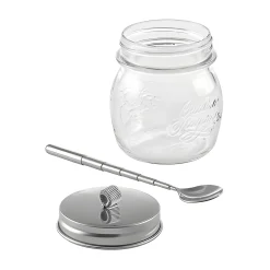 HappyTappi Picknick-Zubehör|Aufbewahren|CT 70 Dessertglas 250 ml mit Löffel