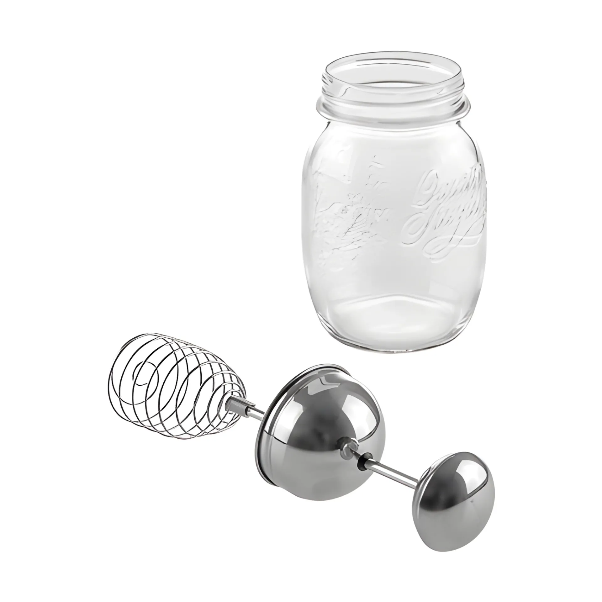 HappyTappi Picknick-Zubehör|Küchenhelfer|CT 70 Schlagsahne-Maker-Glas 500 ml