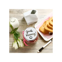 HappyTappi Aufbewahren|Schmuckgläser|CT 70 Whiteboardglas 500 ml mit Marker