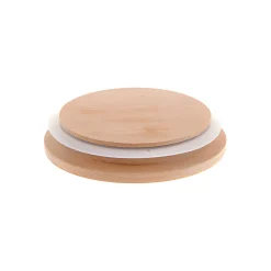 Sonstige Verschlüsse|Korken/Stopfen|Holzdeckel Ø 104 mm mit Silikonring