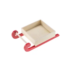 Winter|Deko|Holzkiste auf Schlittengestell 22 x 13 x 5 cm