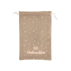 Verpackungen|Beutel|Jutebeutel 'Weihnachten', 16 x 23 cm