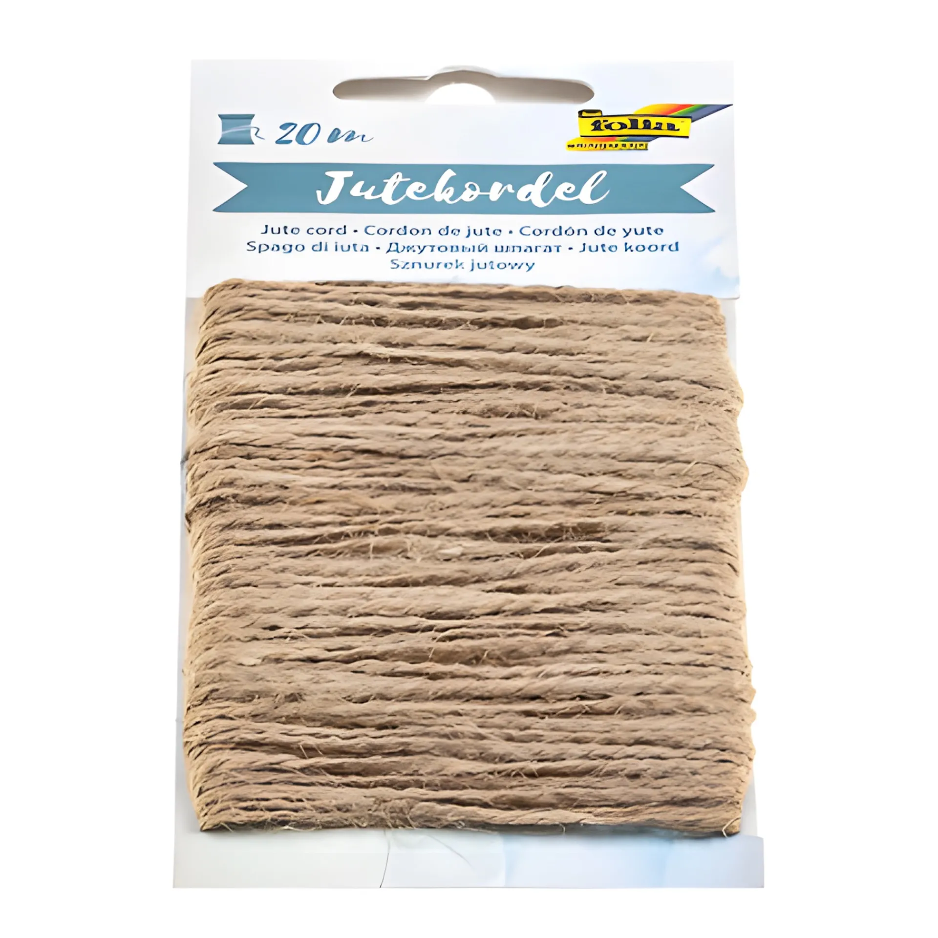 Folia Geschenkbänder Und Schleifen|Jutekordel 20 m, 2 mm natur