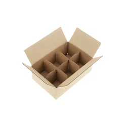 Transportverpackungen|Geschenkverpackungen Für Gläser|Karton 214 x 145 x 74 mm, 6er Gefache