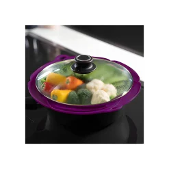 Küchenhelfer|Einkochzubehör|Kochblume Überkochschutz L lila