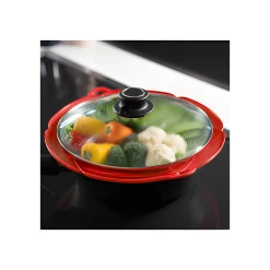 Küchenhelfer|Einkochzubehör|Kochblume Überkochschutz L rot