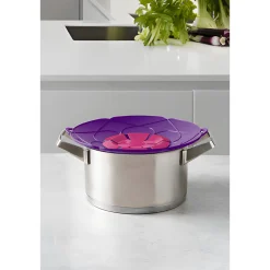 Küchenhelfer|Einkochzubehör|Kochblume Überkochschutz M lila