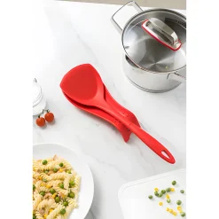 Küchenhelfer|Einkochzubehör|Kochblume Löffelablage rot