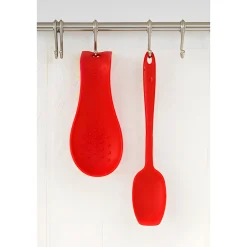 Küchenhelfer|Einkochzubehör|Kochblume Löffelablage rot