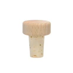 Flaschenkorken|Korken 11/14 mm mit Holzscheibe Ø 22 mm