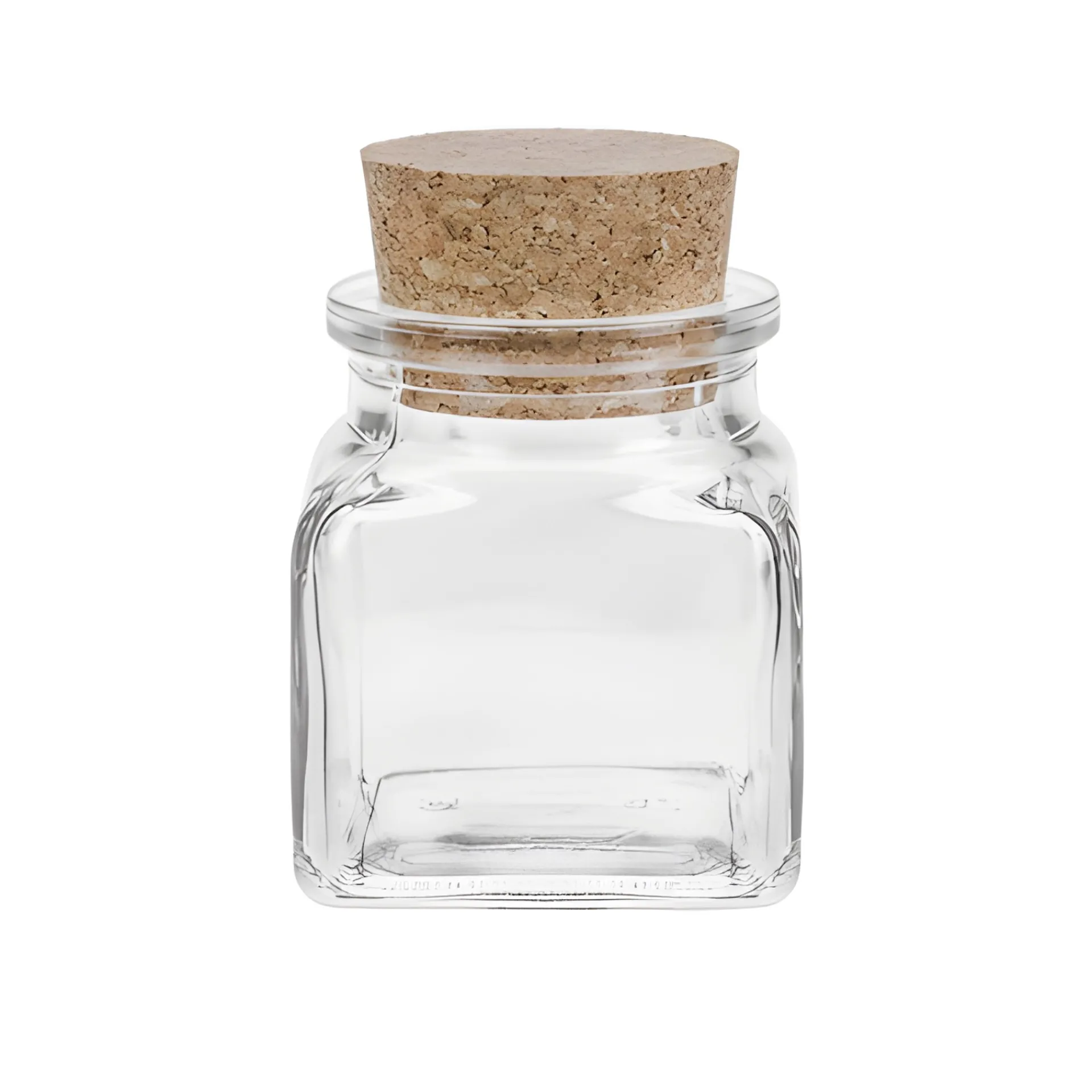 Gewürze Und Kräuter|Vierkantgläser|Korkenglas 120 ml quadratisch