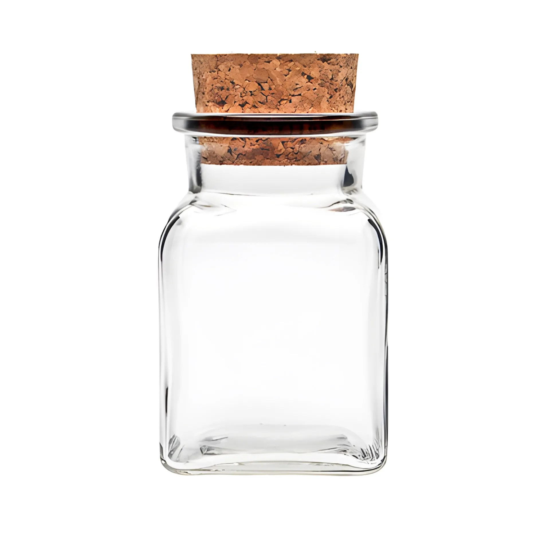 Gewürze Und Kräuter|Vierkantgläser|Korkenglas 150 ml quadratisch
