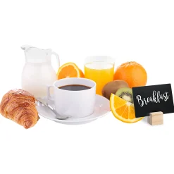 Tafeln Und Beschriftung|Buffetpräsentation|Kreidetafel mit Holzständer, 6 Stück plus Stift