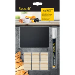 Tafeln Und Beschriftung|Buffetpräsentation|Kreidetafel mit Holzständer, 6 Stück plus Stift