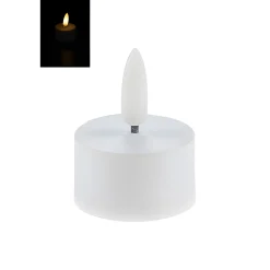 Weihnachtslichter|Dekolichter|LED Teelicht mit Timer, warmweiß